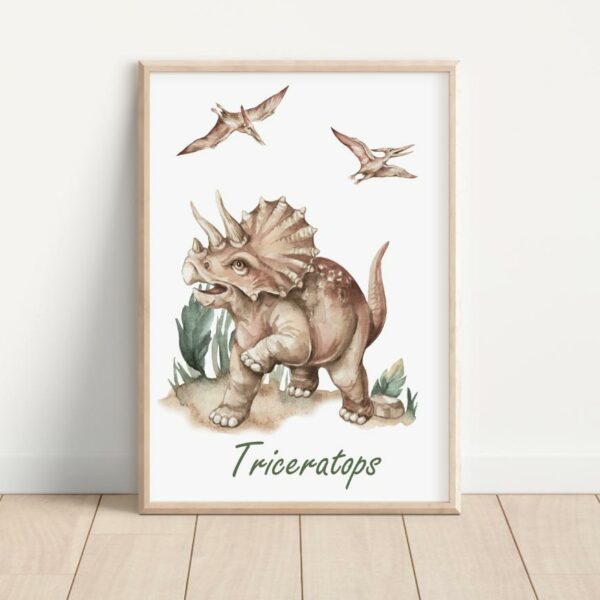 Plakat triceratops